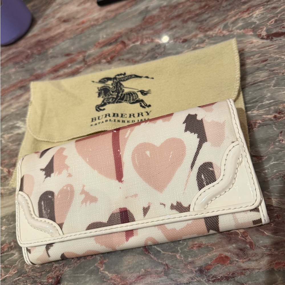 Burberry Heart Print Wallet